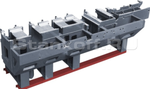 Цельнолитая чугунная станина 