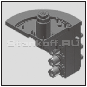 3-шпиндельный сверлильно-фрезерный блок для фронтальной и тыльной обработки с регулируемым углом поворота 0-90° (ER11, ER16).