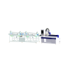 Высокоскоростной лазерный труборез LPC80-B4-CF6000/2000 Raycus