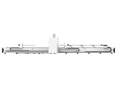 Оптоволоконный труборез с сервостолом и активной поддержкой труб XTC-TP240/3000 Raycus Servo 12+12