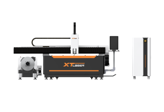 Оптоволоконный лазер для резки листового металла и труб со сменным столом XTC-1530ET/2000 IPG