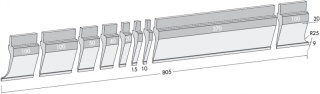 Пуансон для листогибочных прессов PK.97-90-R06/F/R