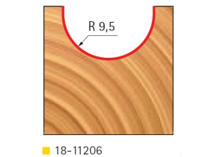 Фреза пазовая галтель Freud Pro 18-11206