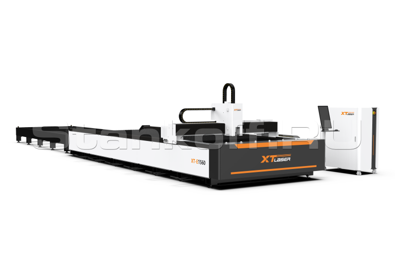 Оптоволоконный лазер для резки металла со сменным столом XTC-2060E/6000 Raycus