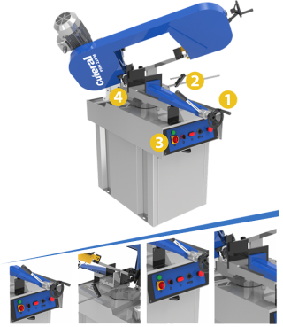 Станок ленточнопильный CUTERAL PSM 220 M PRATIK