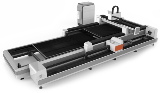 Волоконный лазерный станок для резки листов и труб со сменным столом LF3015GCR/1500 IPG