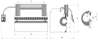 Листогибочный гидравлический пресс Power Bend FALCON 4 оси 3100 - 135