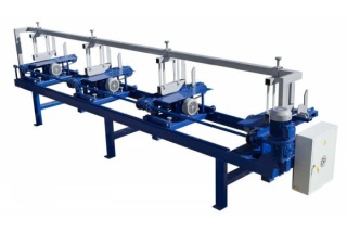 Торцовочный станок проходного типа Стилет ТСП-50/2-3000 (мультиторцовка)